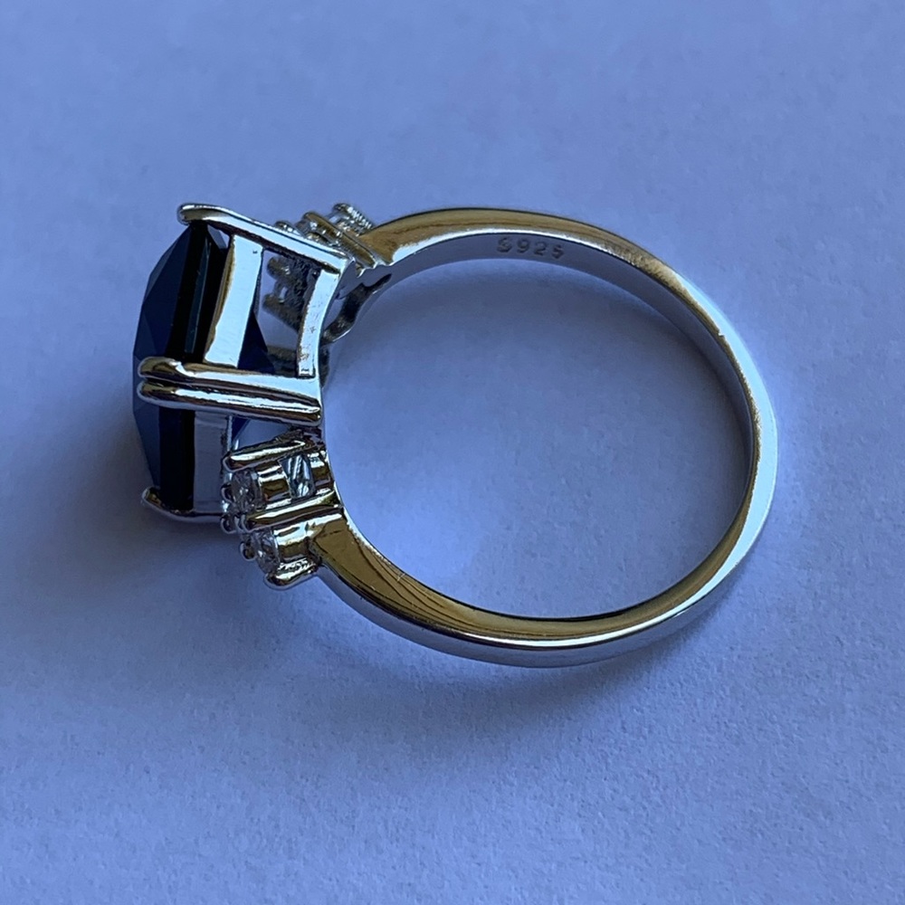 Gorgeous sterling silver S925 peridot ring - Picture 3 of 7
